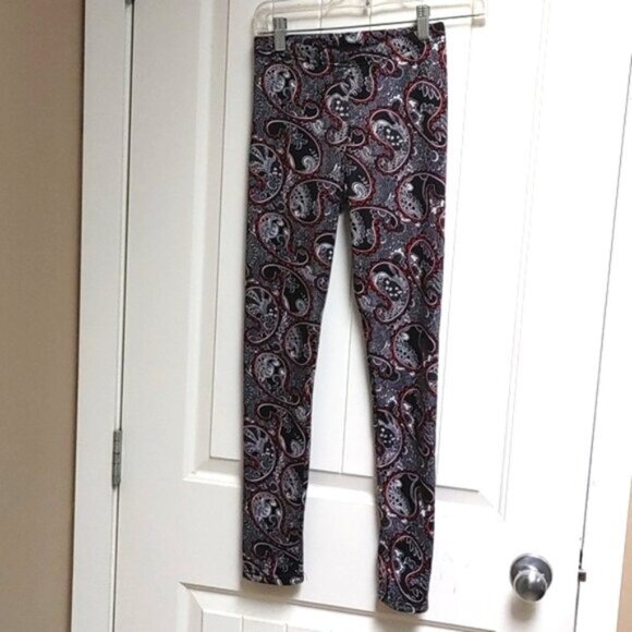 Just Cozy lined winter leggins Paisley pattern size XS/S - Picture 1 of 6